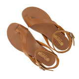 Ugalonci : Ladies Leather Sandal in Hazel Relaxa