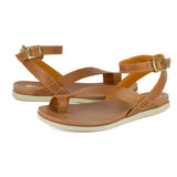 Ugalonci : Ladies Leather Sandal in Hazel Relaxa