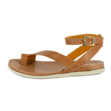 Ugalonci : Ladies Leather Sandal in Hazel Relaxa