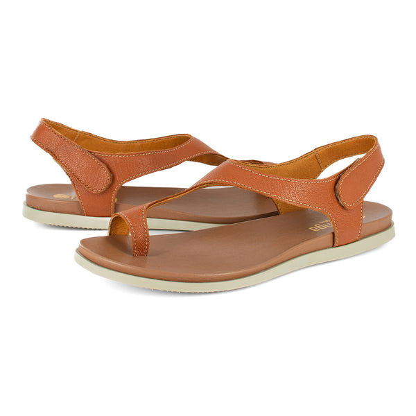 Ukumosa : Ladies Leather Sandal in Oak Cayak