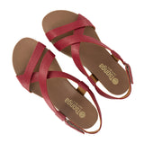 Sadani : Ladies Leather Sandal in Valentine Cayak