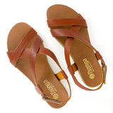 Sadani : Ladies Leather Sandal in Suede Cayak