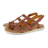 Kalahari : Ladies Leather Sandal in Suede Cayak