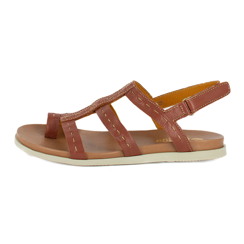 Kalahari : Ladies Leather Sandal in Suede Cayak