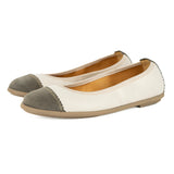 Mabuyana : Ladies Leather Pump in Cream Cayak Fungi Velutto