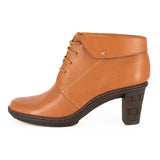 Ikhabethe : Ladies Leather High-Heel Boot in Hazel Relaxa