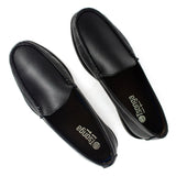 Kinshasa : Mens Leather Moccasin in Black Natan