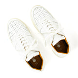 Siphuma : Mens Leather Sneaker in Brilliant White