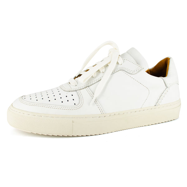 Siphuma : Mens Leather Sneaker in Brilliant White