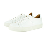 Tugela : Mens Leather Sneaker in White Cayak