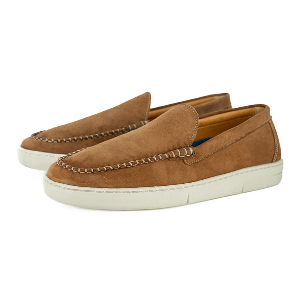 Timbavati : Men's Leather Moccasin in Donkey Velutto