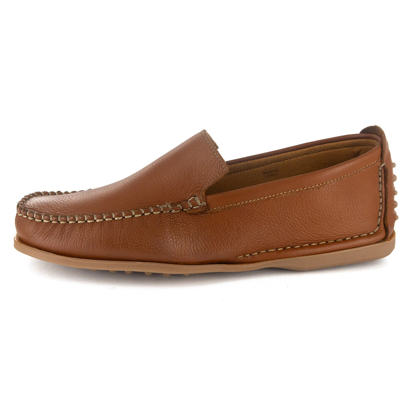 Banakho : Mens Leather Moccasin in Oak Natan