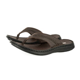 Kwaduma : Men's Leather Sandal in Choc Natan