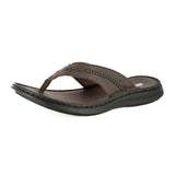 Kwaduma : Men's Leather Sandal in Choc Natan