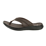 Kwaduma : Men's Leather Sandal in Choc Natan