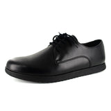 WYSO Oregon : Youth/Mens Leather Formal/School Shoe in Black Ranger (PETA-approved Vegan Bioveg Leather)