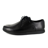 WYSO Oregon : Youth/Mens Leather Formal/School Shoe in Black Ranger (PETA-approved Vegan Bioveg Leather)