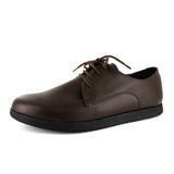 WYSO Oregon : Youth/Mens Leather Formal/School Shoe in Choc Ranger (PETA-approved Vegan Bioveg Leather)