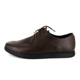 WYSO Oregon : Youth/Mens Leather Formal/School Shoe in Choc Ranger (PETA-approved Vegan Bioveg Leather)