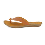 Ishadi : Ladies Leather Tslops Sandal in Oak Cayak