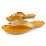 Ishadi : Ladies Leather Tslops Sandal in Beige Spirit