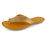 Ishadi : Ladies Leather Tslops Sandal in Beige Spirit