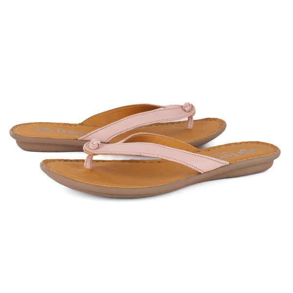 Esitolo : Ladies Leather Tslops in Pink Cayak