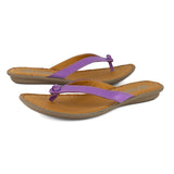 Esitolo : Ladies Leather Tslops in Purple Nappa