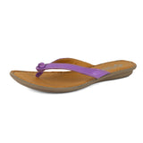 Esitolo : Ladies Leather Tslops in Purple Nappa