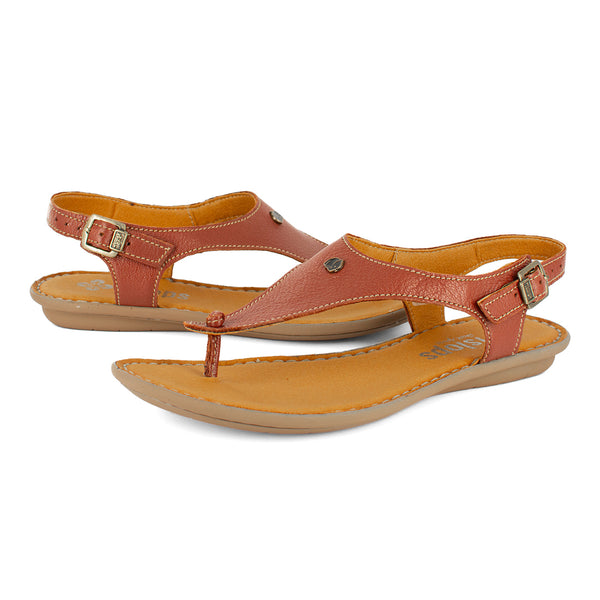 Ovaroli : Ladies Leather Tslops Sandal in Suede Cayak