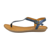 Khuthaza : Ladies Leather Tslops Sandal in Spazio Grid