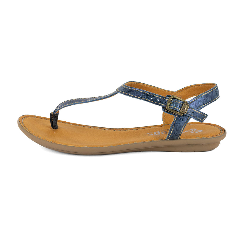 Khuthaza : Ladies Leather Tslops Sandal in Spazio Grid