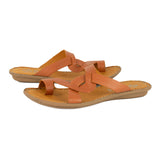 Kulumbe : Ladies Leather Tslops Sandal in Oak Cayak