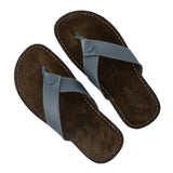 Umhlanga : Mens Leather Tslops Sandal in Denim Natan