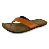 Umhlanga : Mens Leather Tslops Sandal in Oak Natan