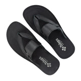 Mulanje : Men's Leather Sandal in Black Natan