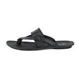 Mulanje : Men's Leather Sandal in Black Natan