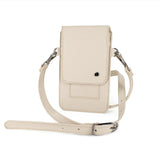 Lupita : Ladies Leather Crossbody Purse in Cream Cayak