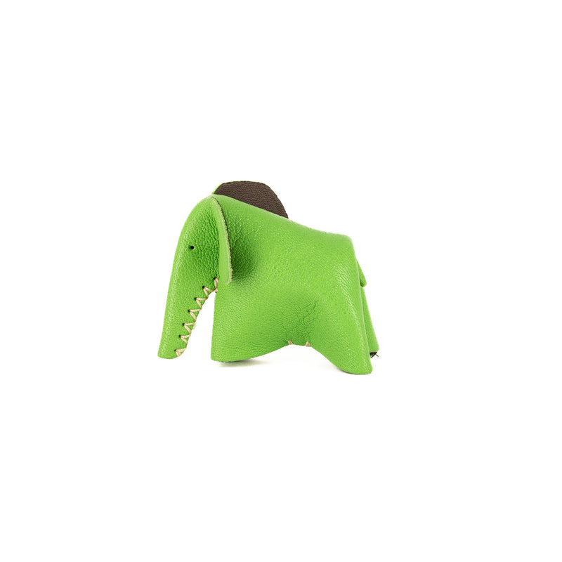 Parva : Small Elephant Family Accessory in Green Leather