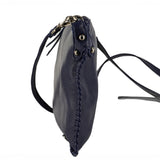 Rantu : Ladies Leather Crossbody Handbag in Marine Cayak