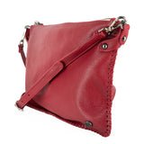 Rantu : Ladies Leather Crossbody Handbag in Valentine Cayak