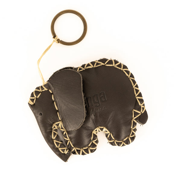 Elephant Key Ring in Assorted Leathers