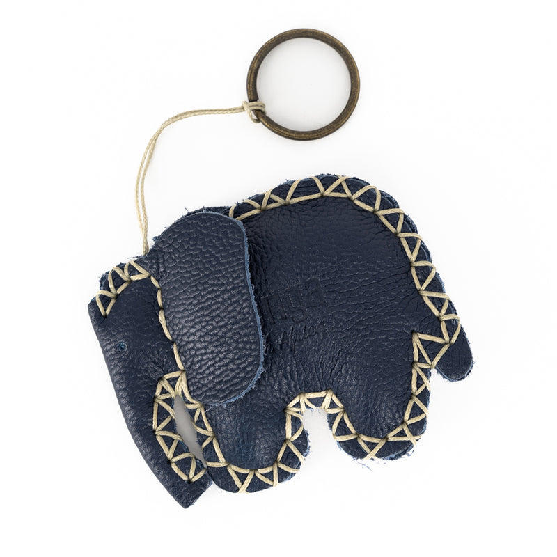Elephant Key Ring in Assorted Leathers