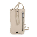 Lulonke : Ladies Leather Crossbody Purse in Cream Cayak