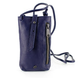 Lulonke : Ladies Leather Crossbody Purse in Marine Cayak