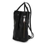 Lulonke : Ladies Leather Crossbody Purse in Black Nappa