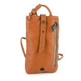 Lulonke : Ladies Leather Crossbody Purse in Oak Nappa