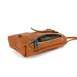 Lulonke : Ladies Leather Crossbody Purse in Oak Nappa