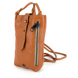 Lulonke : Ladies Leather Crossbody Purse in Oak Nappa