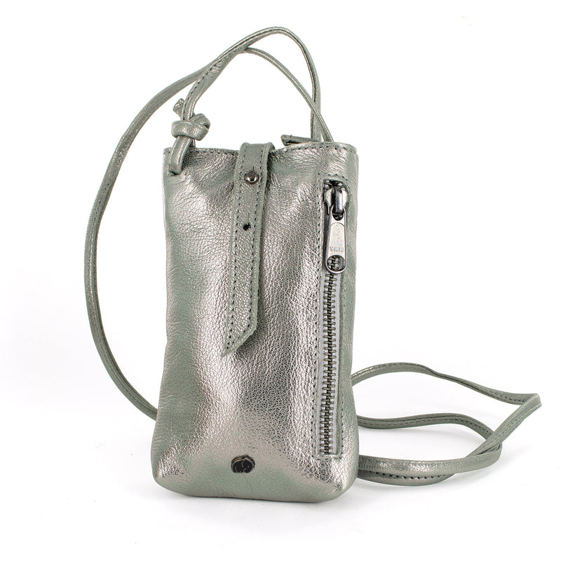 Lulonke : Ladies Leather Crossbody Purse in Tallio Grid